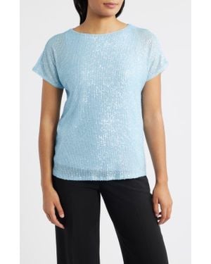 Anne Klein Sequin Top - Blue