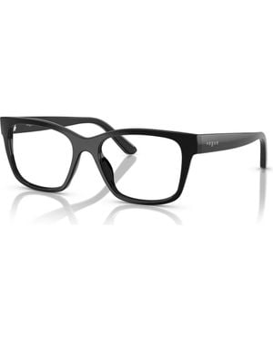 Vogue Eyewear 51Mm Rectangle Optical Glasses - Black