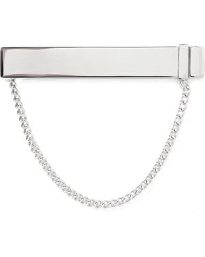 Cufflinks Inc. Chain Tie Clip - White