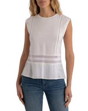 Kut From The Kloth Carly Cap Sleeve Top - White