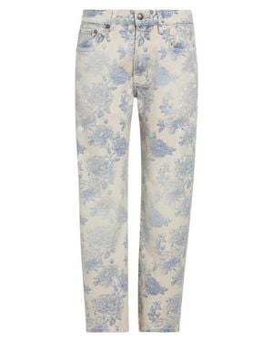 R13 Floral Boyfriend Jeans - Gray