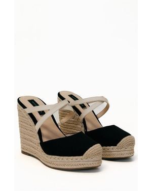 Kendall Louise Thimbles Wedges - Black