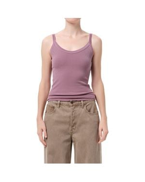 Agolde Jordan V-Neck Tank - Purple