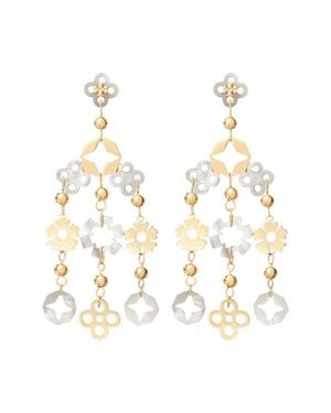 Tory Burch Forget Me Not Chandelier Earrings - White