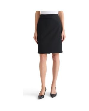 Kasper Bi-Stretch Pencil Skirt - Black