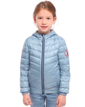 Rokka&Rolla Kids' Ultra Light Quilt Packable Down Jacket - Blue