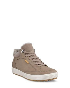 Ecco Soft 7 Tred Fleece Lined Waterproof Sneaker - Gray