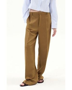 DELUC Bari Wide Leg Pants - Natural