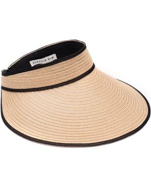 Eugenia Kim Trixie Packable Straw Visor - Natural