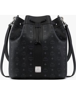 MCM Large Dessau Drawstring Bag - Black
