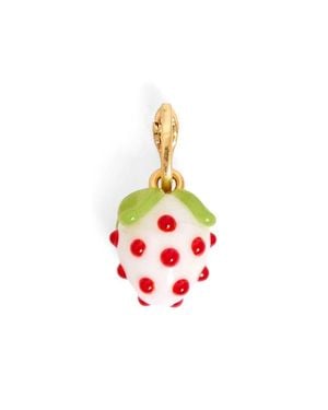 Clare V. Strawberry Charm - White