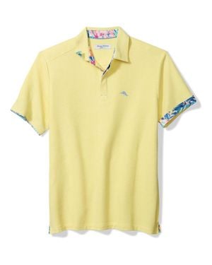 Tommy Bahama Positano Palms Five O'Clock Islandzone Piqué Performance Polo - Yellow