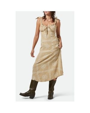 Brixton Wandering Patchwork Print Cotton Double Cloth Sundress - Natural