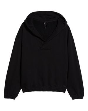 Prana Dreamterry V-Neck Hoodie - Black