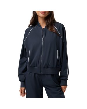 Travis Mathew Opening Shot Bomber Jacket - Blue