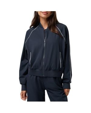 Travis Mathew Opening Shot Bomber Jacket - Blue