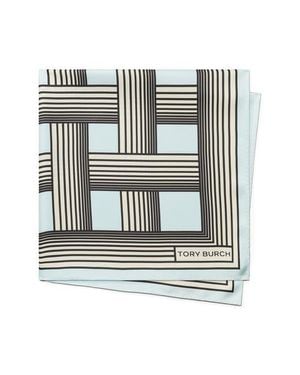 Tory Burch Gradual Stripe Square Silk Neckerchief - Multicolor