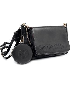 Lusso Boston Celtics Rianna Multi Pouchette Bag - Black