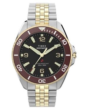 Timex Deepwater Arctic 200 Two-Tone Bracelet Watch, 40.5Mm - Black