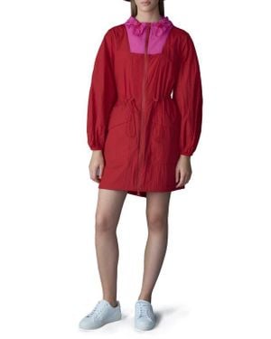 Mackage Alyster Packable Recycled Nylon Raincoat - Red