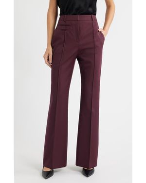 BOSS Talmia Virgin Wool Flare Pants - Red