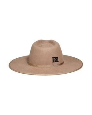 DESERI Flat Brim Hat - Brown