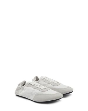 Mango Leather Sneaker - White