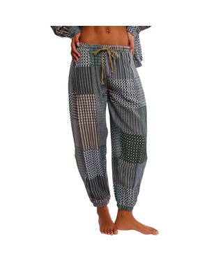 Free People Night After Night Pajama Pants - Gray