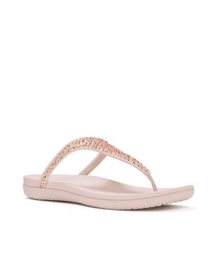 Fitflop Solay Mixed-Crystal Toe-Post Sandals - Pink