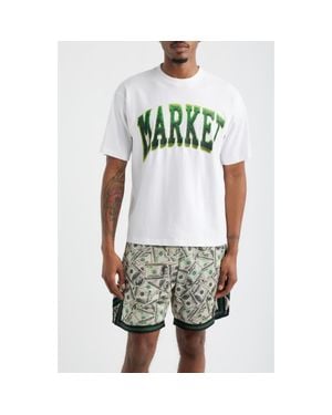 Market Smiley Take The Arc Logo Graphic T-Shirt - Green