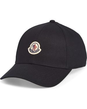 Moncler Logo Patch Adjustable Baseball Cap - Blue