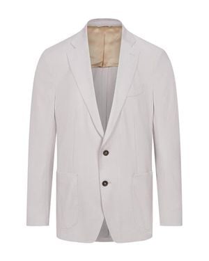 Emanuel Berg Slub Wool & Silk Blend Sport Coat - White