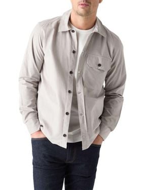 Robert Talbott Burton Pinwale Corduroy Shirt Jacket - Gray