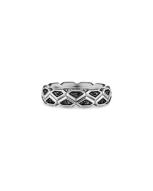 David Yurman Hex Band Ring - Black