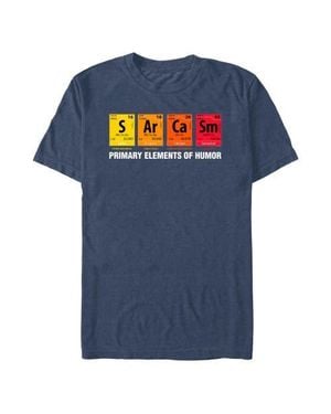 Lost Gods The Elements Of Humor Graphic T-Shirt - Blue