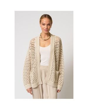 Central Park West Iris Braided Trim Duster - Brown