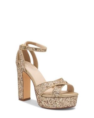 Touch Ups Jemma Ankle Strap Platform Sandal - Metallic