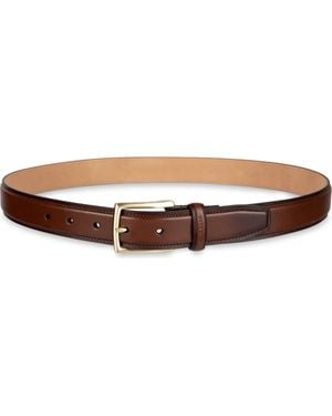 Cole Haan Burnished Edge Leather Belt - Brown