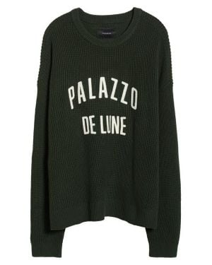 PacSun Oversize 1996 Cotton Sweater - Black