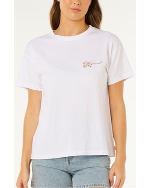 Rip Curl Poolside Relaxed Graphic T-Shirt - White