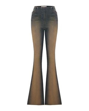 Pcfg Cotton Coated Flare Pant - Gray