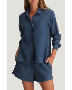 Free Fly Sullivans Button-Up Shirt - Blue