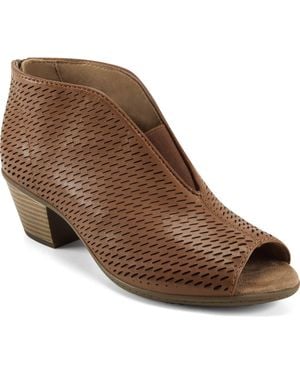 Earth Origins Carmen Perforated Bootie - Brown