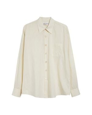 Our Legacy Above Stripe Button-Up Shirt - White