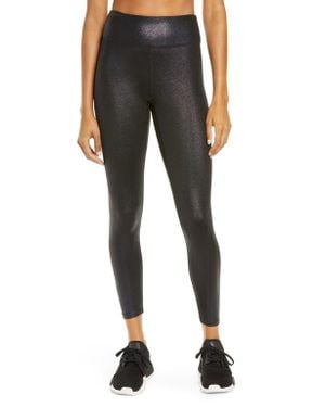 Heroine Sport Marvel Metallic High Waist Leggings - Black
