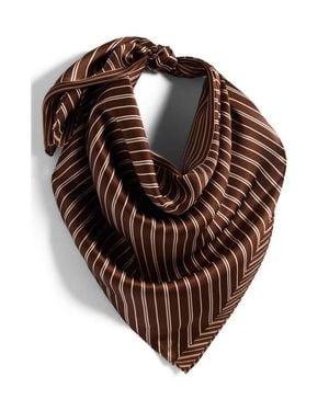 Rag & Bone Gia Silk Square Scarf - Brown