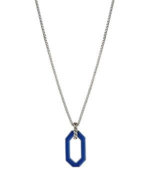 Degs & Sal Ovale Pendant Necklace - Blue