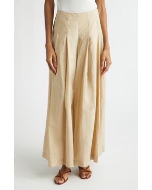 Cinq À Sept Jagger Wide Leg Pants - Natural
