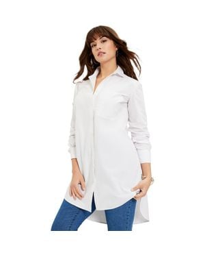 June + Vie Poplin La Vie Tunic - White