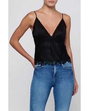 L'Agence Elka Lace Camisole - Black